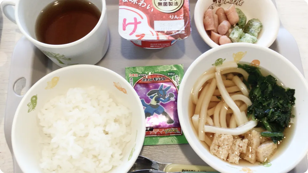 手作り給食の一例